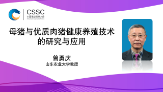 母猪与优质肉猪健康养殖技术的研究与应用