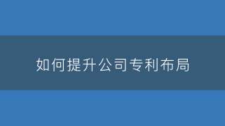 专利交流：如何提升公司专利布局